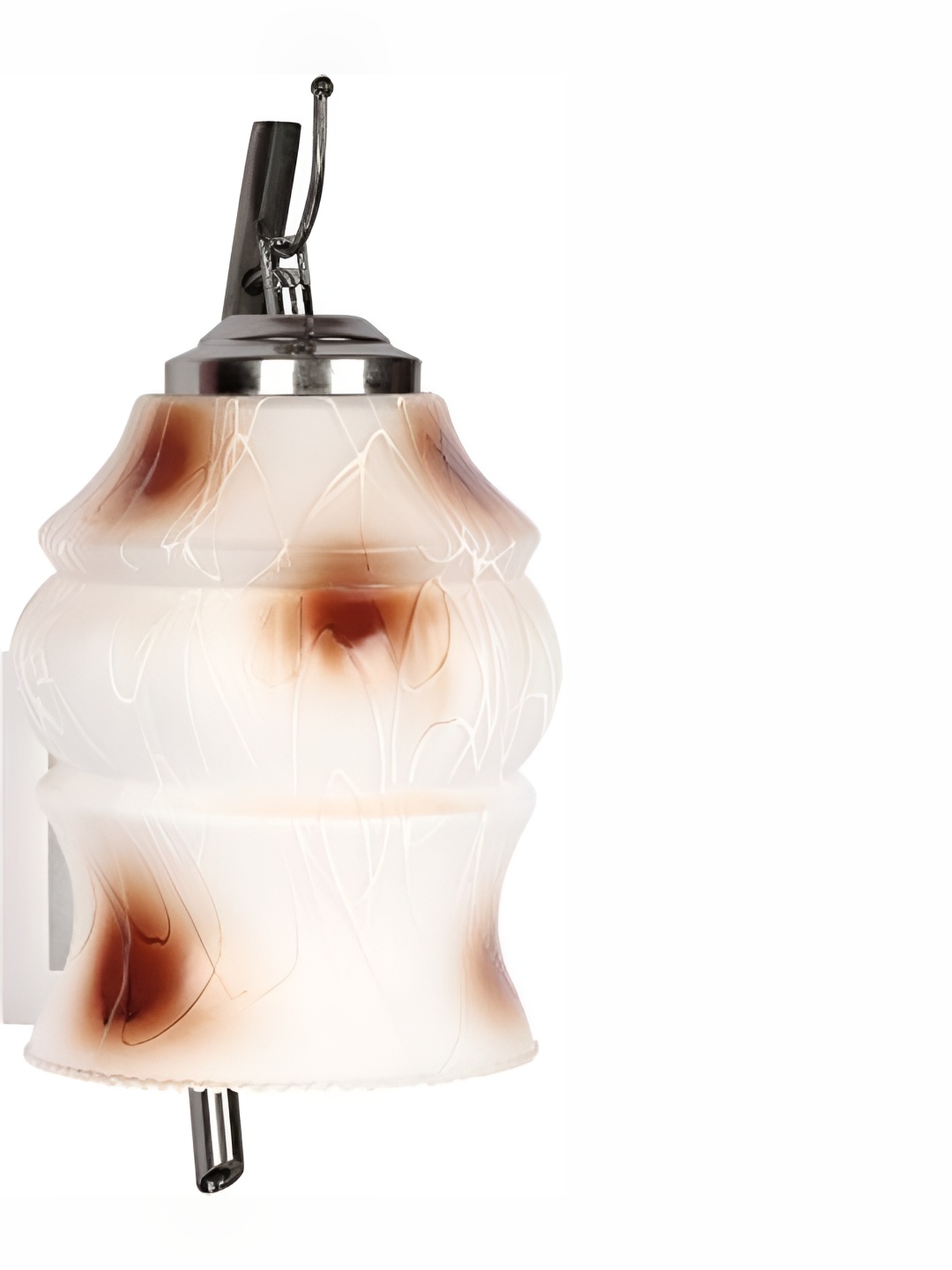 

Afast White & Brown Textured Glass Contemporary Wall Lamp