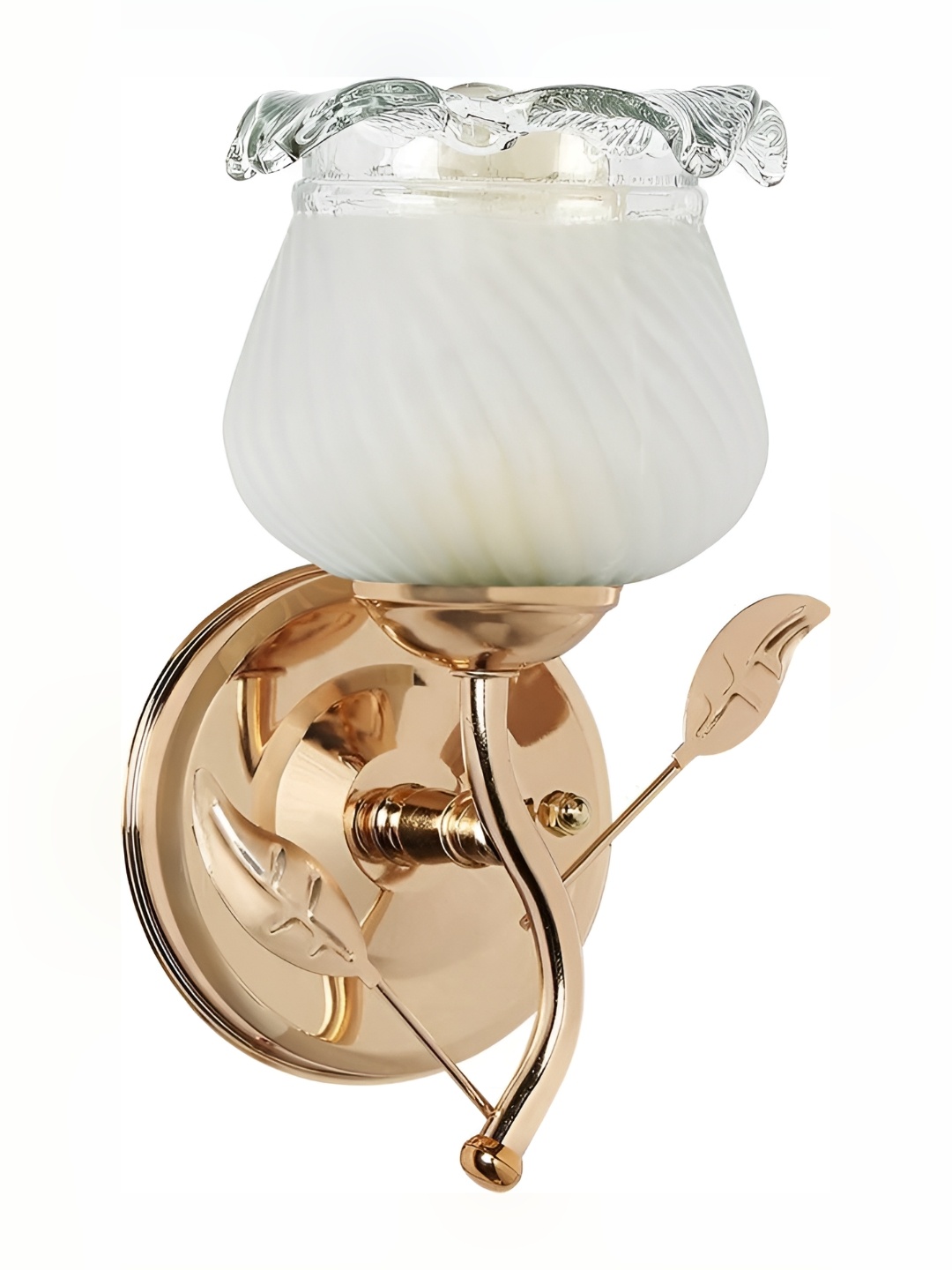 

Afast White and Gold Toned Glass Wall Lamp