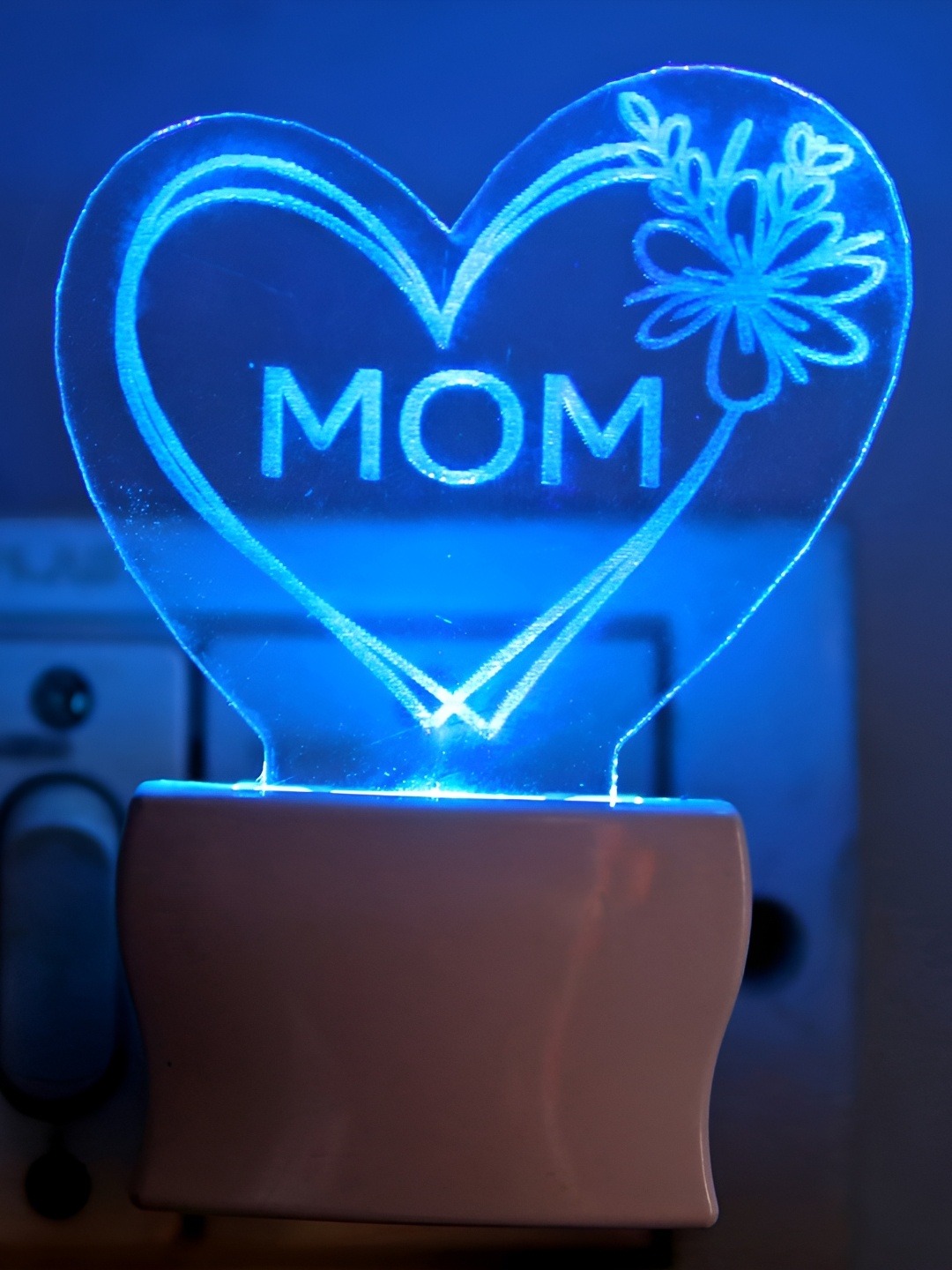 

Afast Blue & Green Acrylic 3D Illusion LED Plug Night Lamp