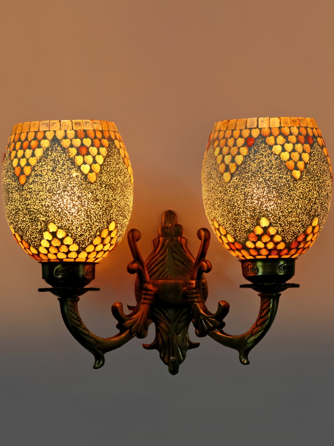 

Afast Bronze White Contemporary Glass Wall Lamp