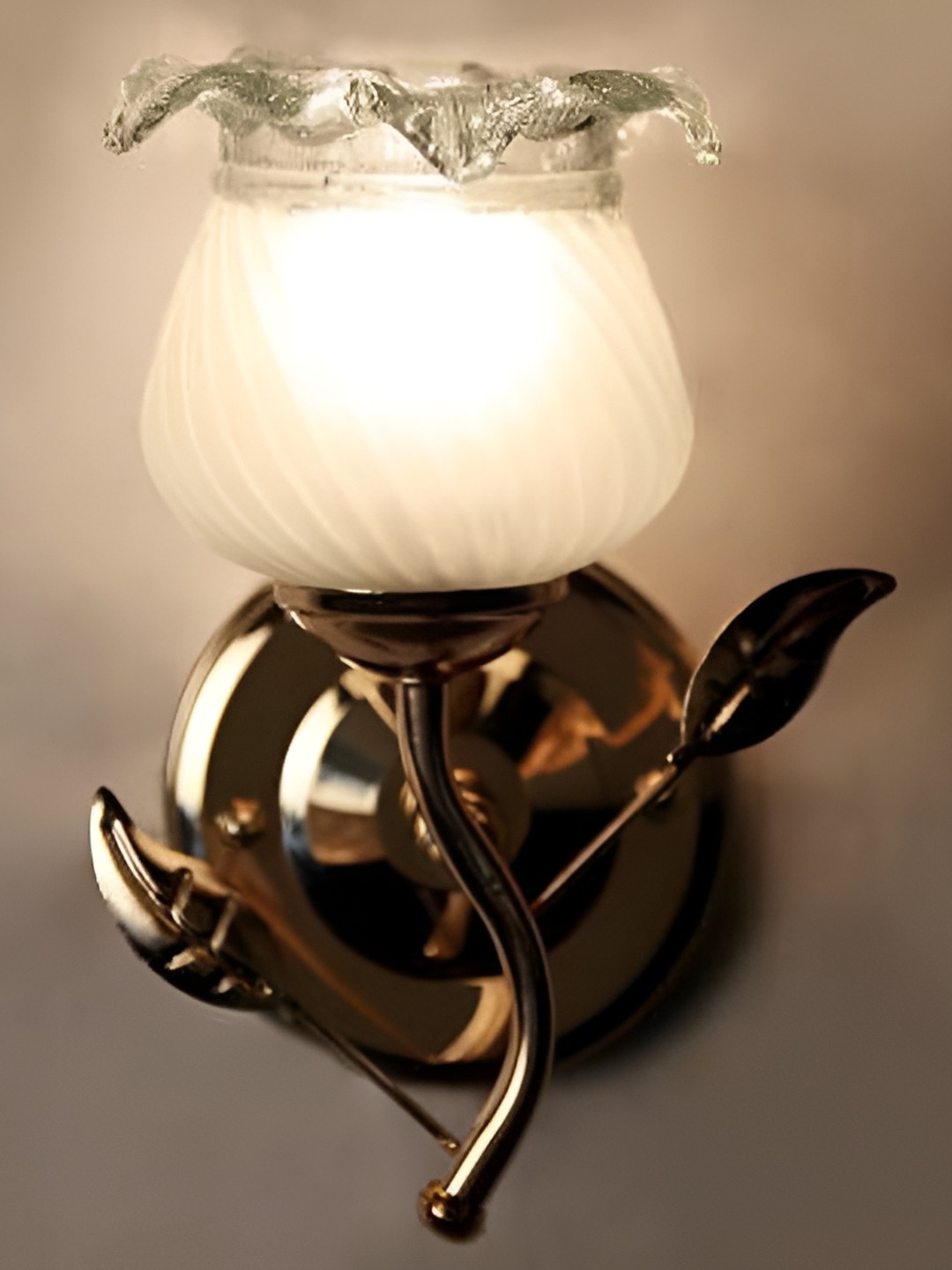 

Afast White & Bronze Textured Glass Contemporary Wall Lamp