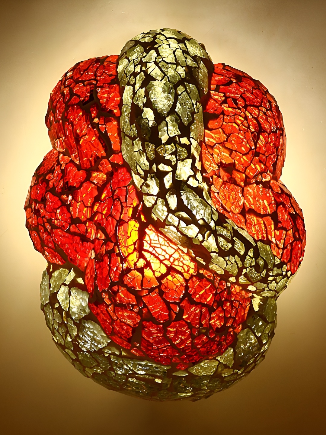 

Afast Red White Glass Wall Lamp