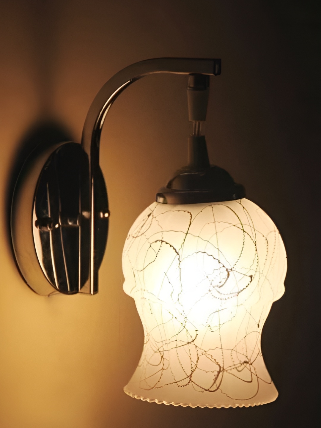 

Afast White Printed Glass Contemporary Wall Lamp