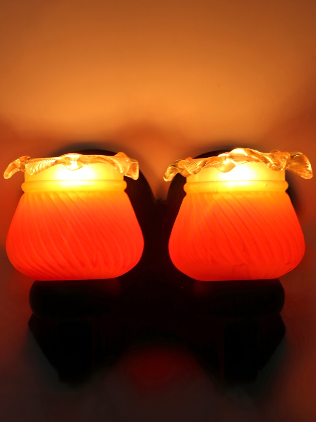 

Afast Brown Orange Contemporary Glass Wall Lamp