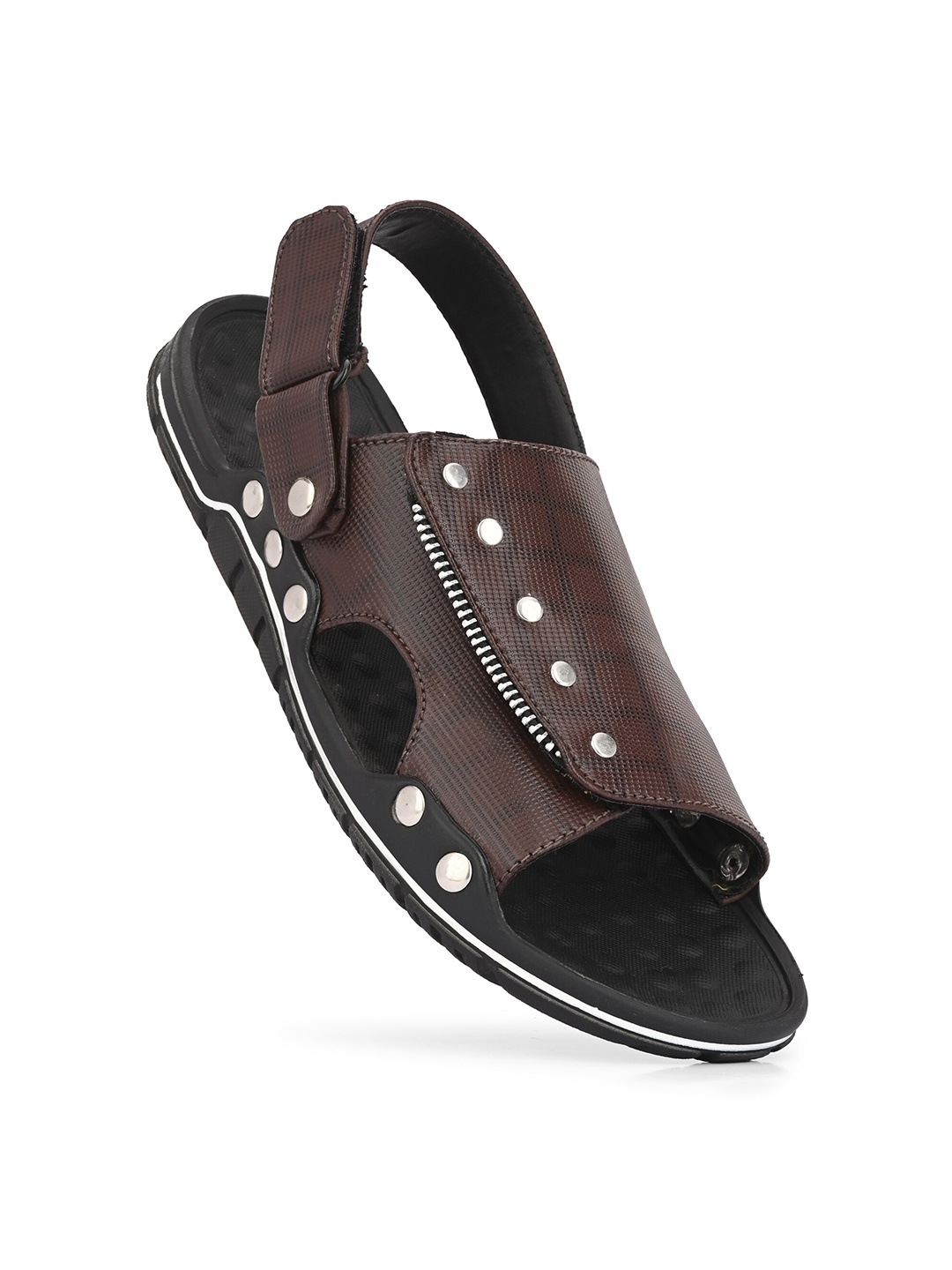 

Vellinto Men VICTOR Textured Comfort Sandals, Brown