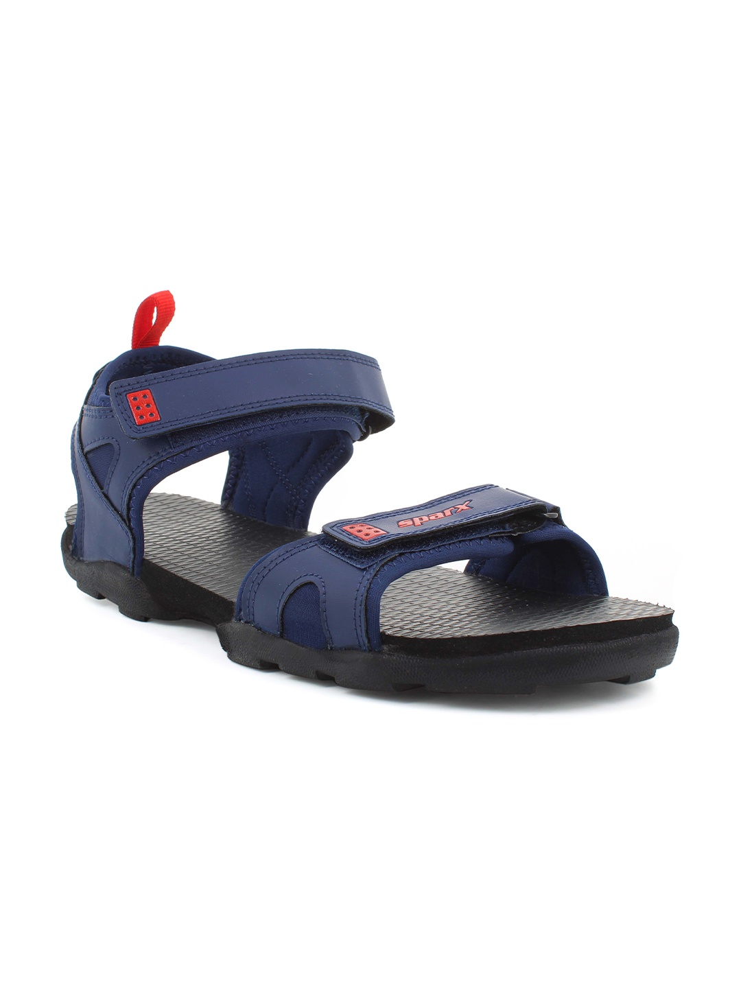 

Sparx Men Printed Velcro Sports Sandals, Navy blue