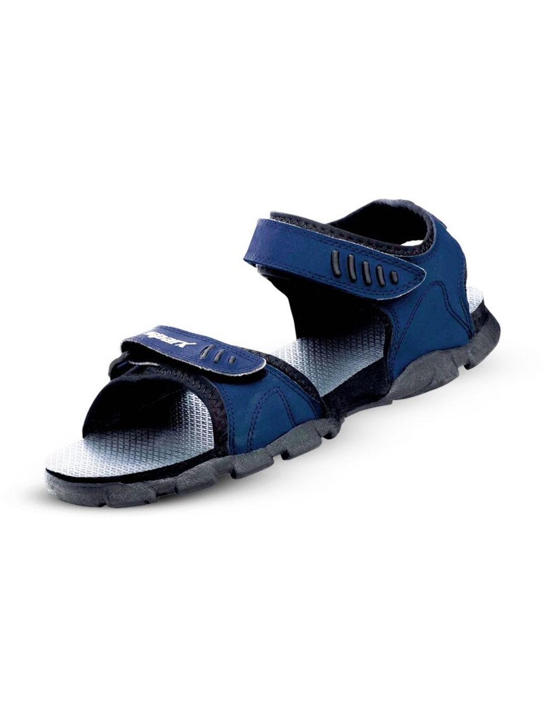 

Sparx Men Textured Sports Sandals With Velcro Closure, Navy blue