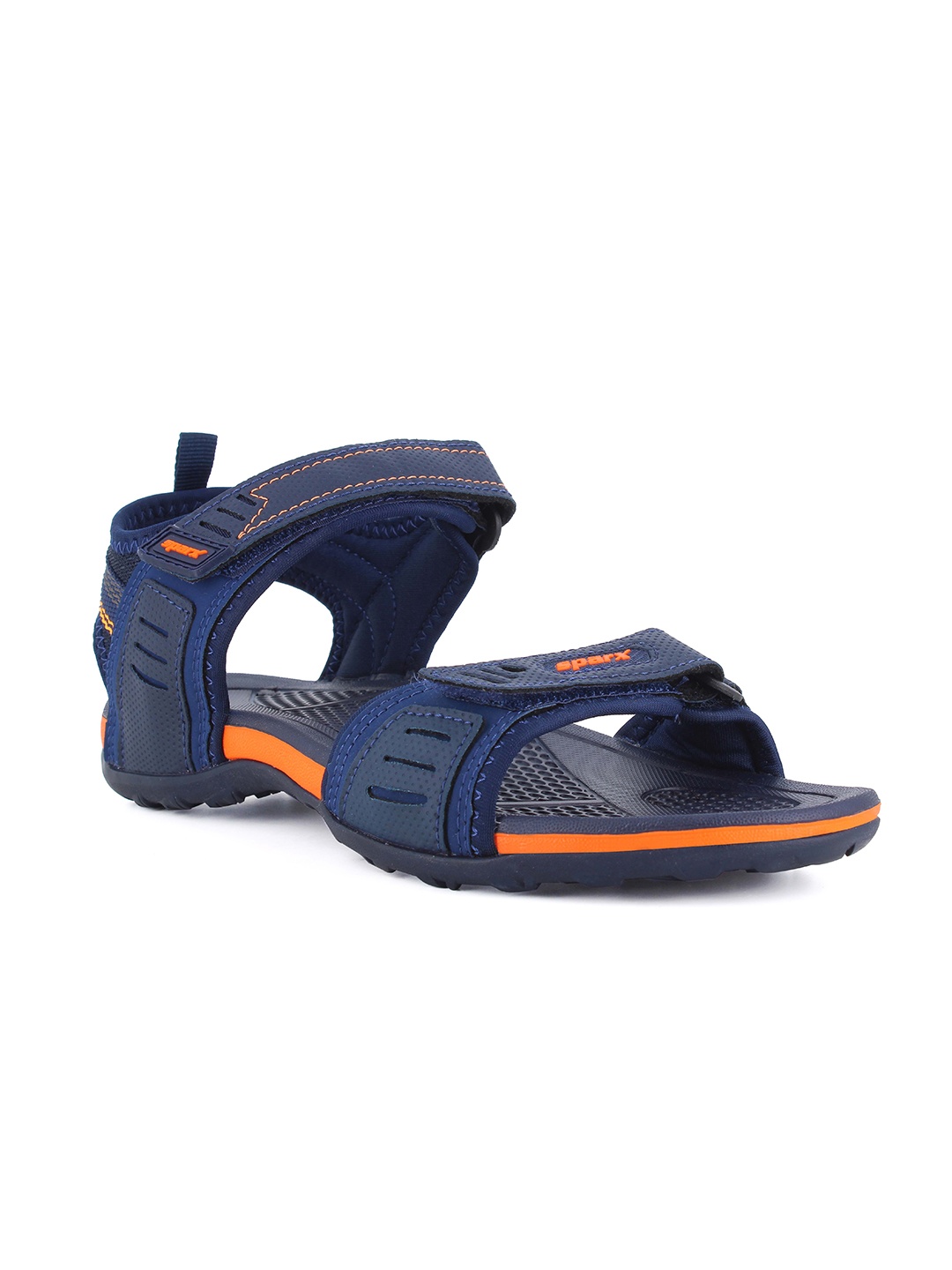 

Sparx Men Brand Logo Textured Sports Sandals, Navy blue