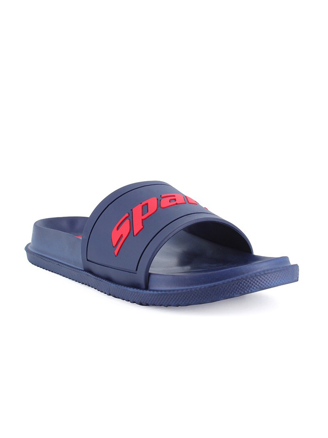 

Sparx Men Printed Open Toe Sliders, Navy blue