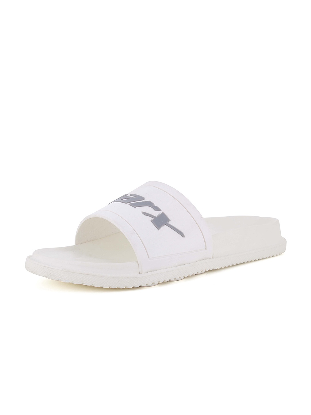 

Sparx Men Printed Open Toe Sliders, White