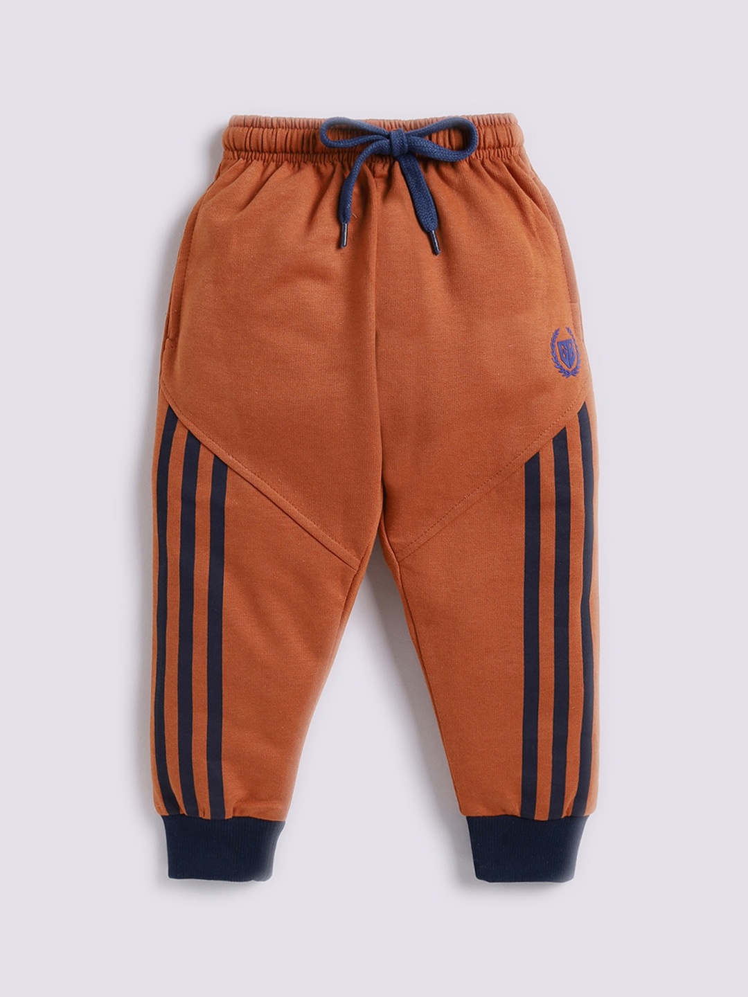 

GAME BEGINS Boys Striped Relaxed Fit Joggers, Rust