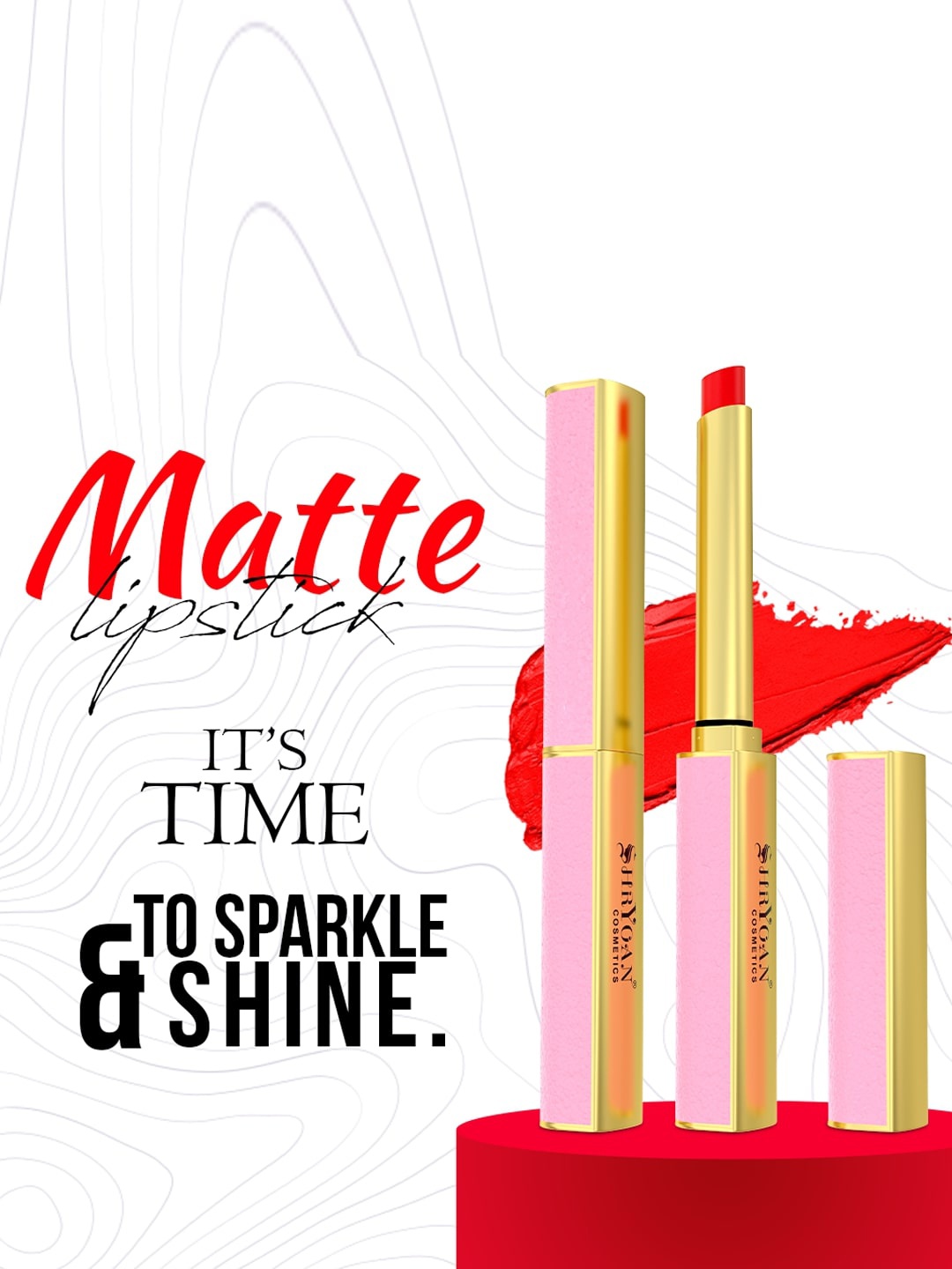 

SHRYOAN Matte Soft 3-Pcs Lipstick - 3.5g Each - Blood Red-Pink Fever-Caramel Nude