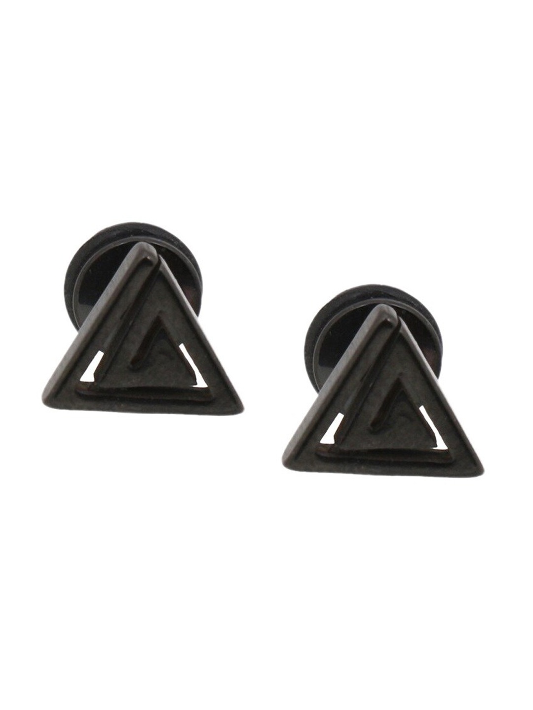 

OOMPH Geometric Stud Earrings, Black