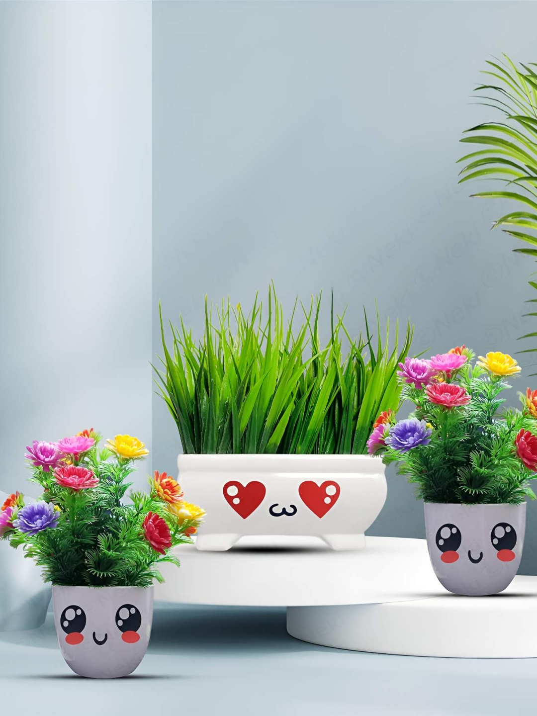 

NEKI Green 3 Pieces Artificial Plants