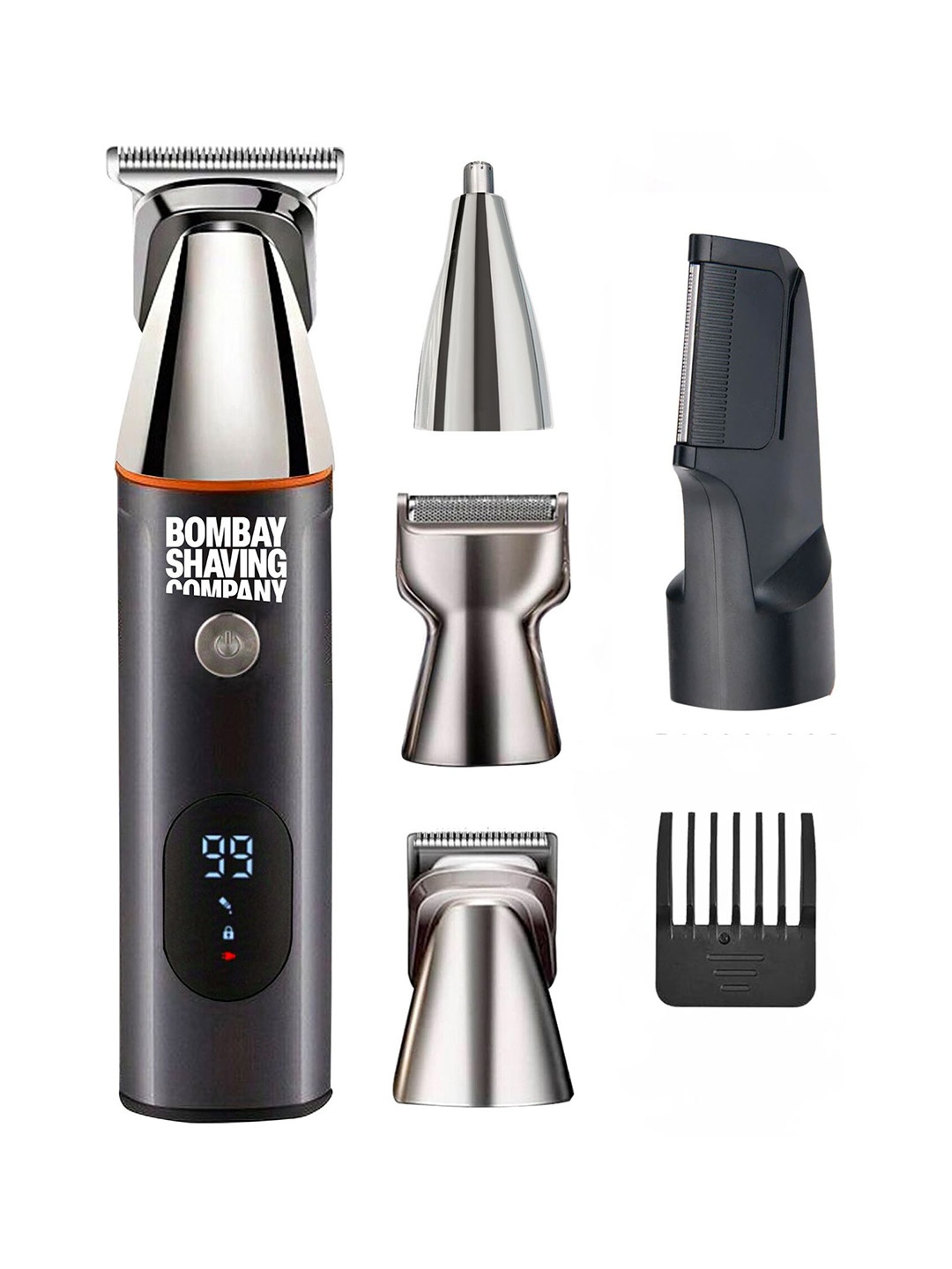 

Bombay Shaving Company 5-In-1 Magnetic Attachments Full Body Trimmer, Black