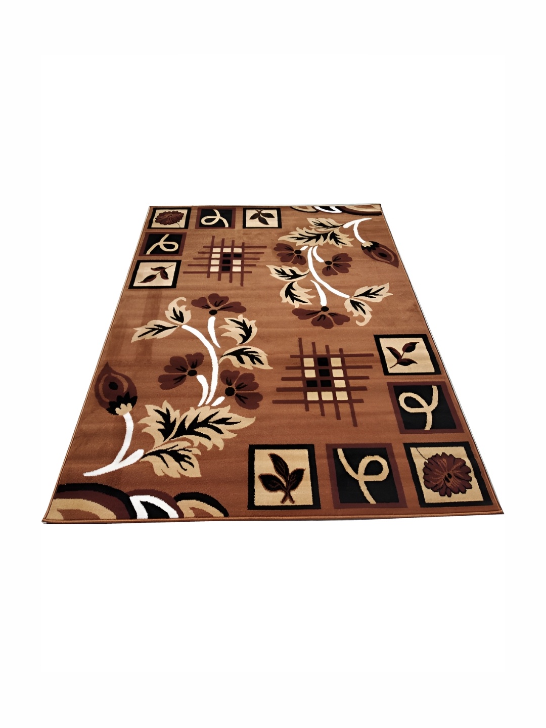 

Asad Emporium Rugs Brown Floral Anti Skid Carpet