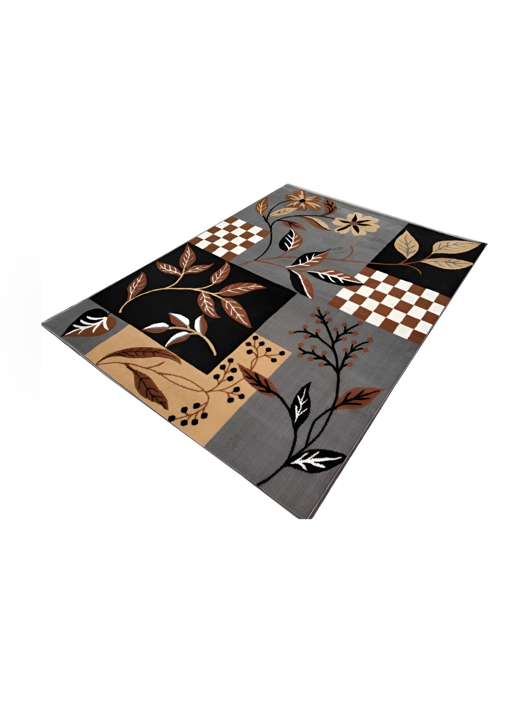 

Asad Emporium Rugs Grey Floral Anti Skid Carpet