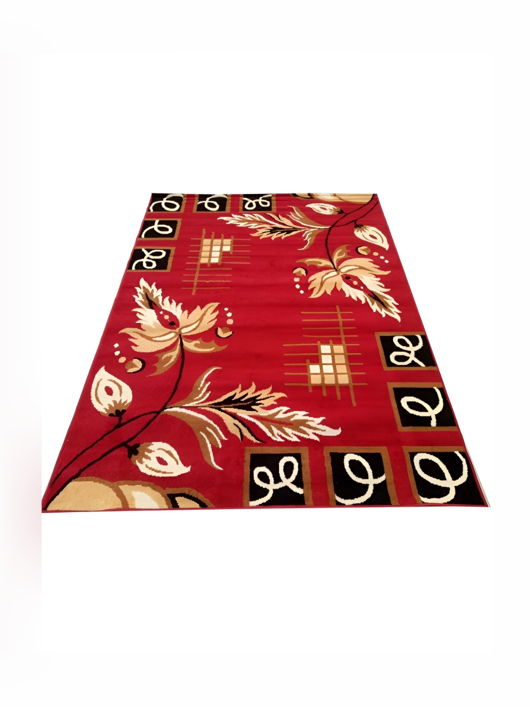 

Asad Emporium Rugs Red Floral Anti Skid Carpet