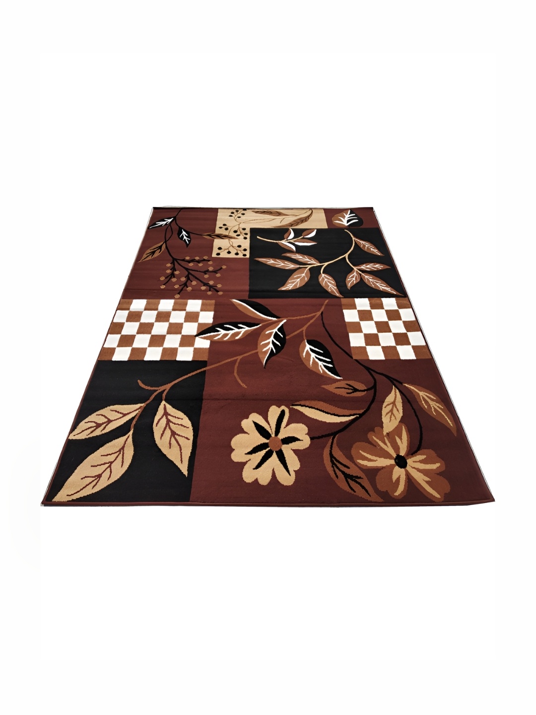 

Asad Emporium Rugs Brown Floral Anti Skid Carpet