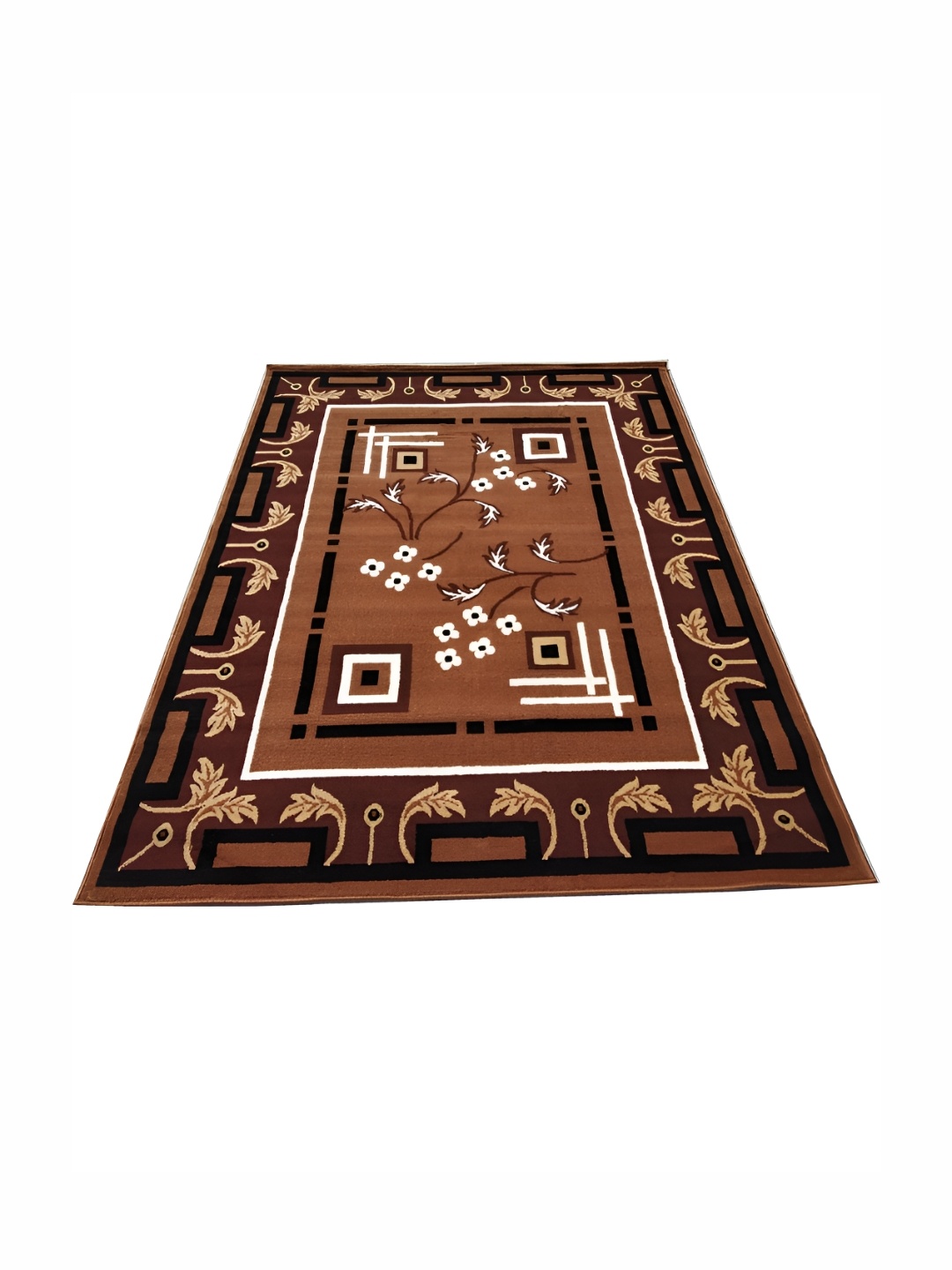 

Asad Emporium Rugs Brown Floral Anti Skid Carpet