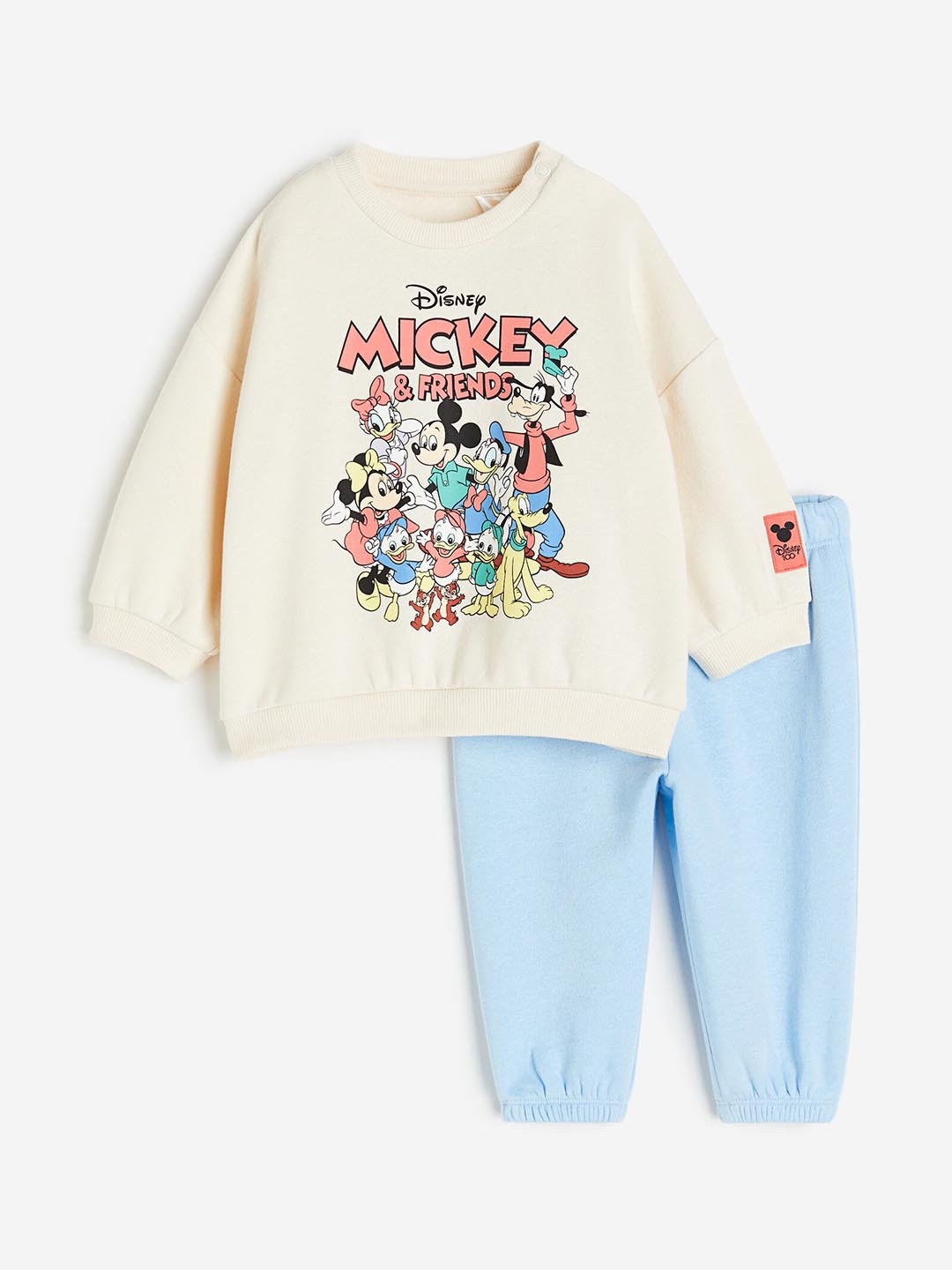 

H&M Boys 2-Piece Sweatshirt Set, Off white