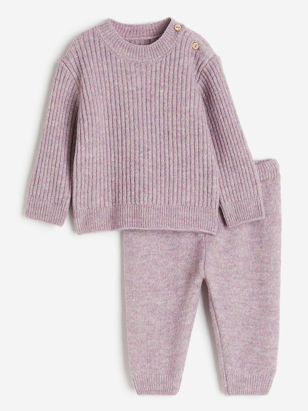 

H&M Boys 2-Piece Knitted Set, Purple