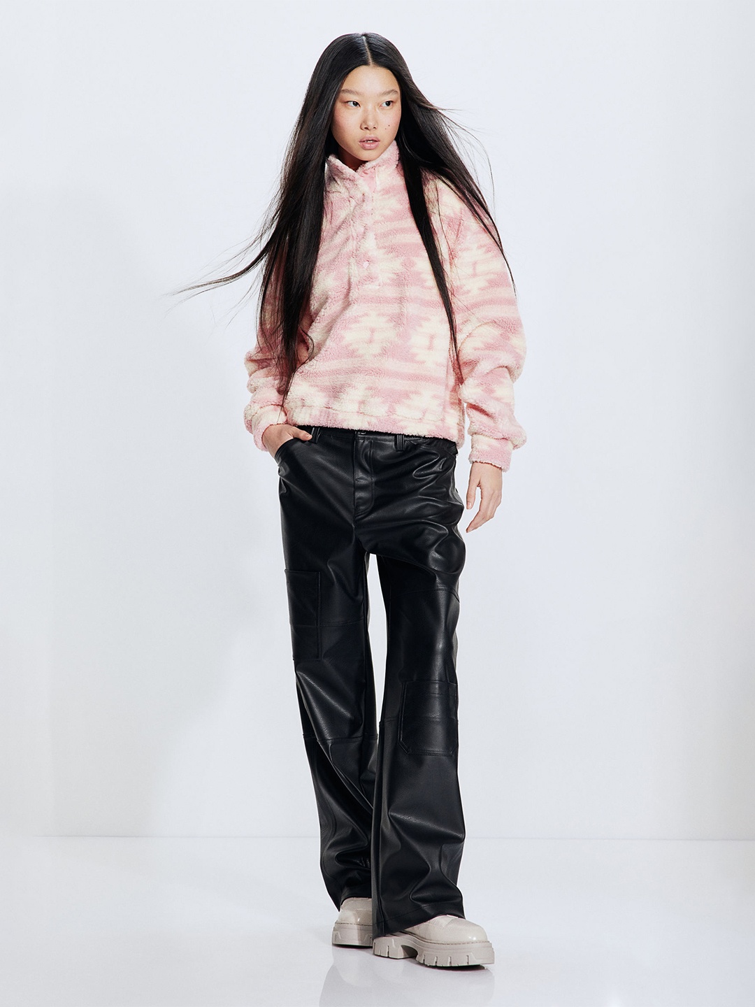 

H&M Teddy Top, Pink