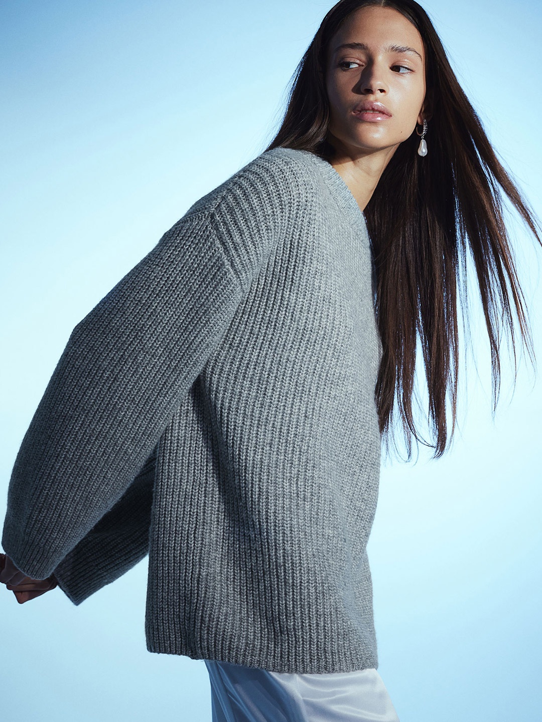 

H&M Oversized Jumper, Grey