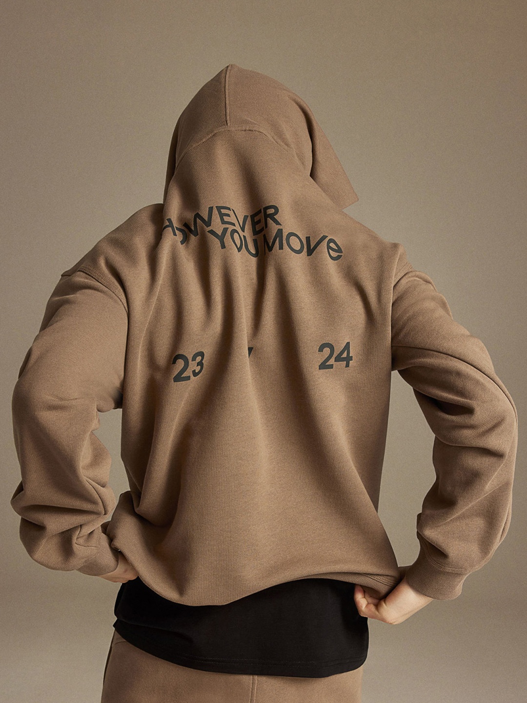 

H&M Boys DryMove Cotton Hoodie, Brown