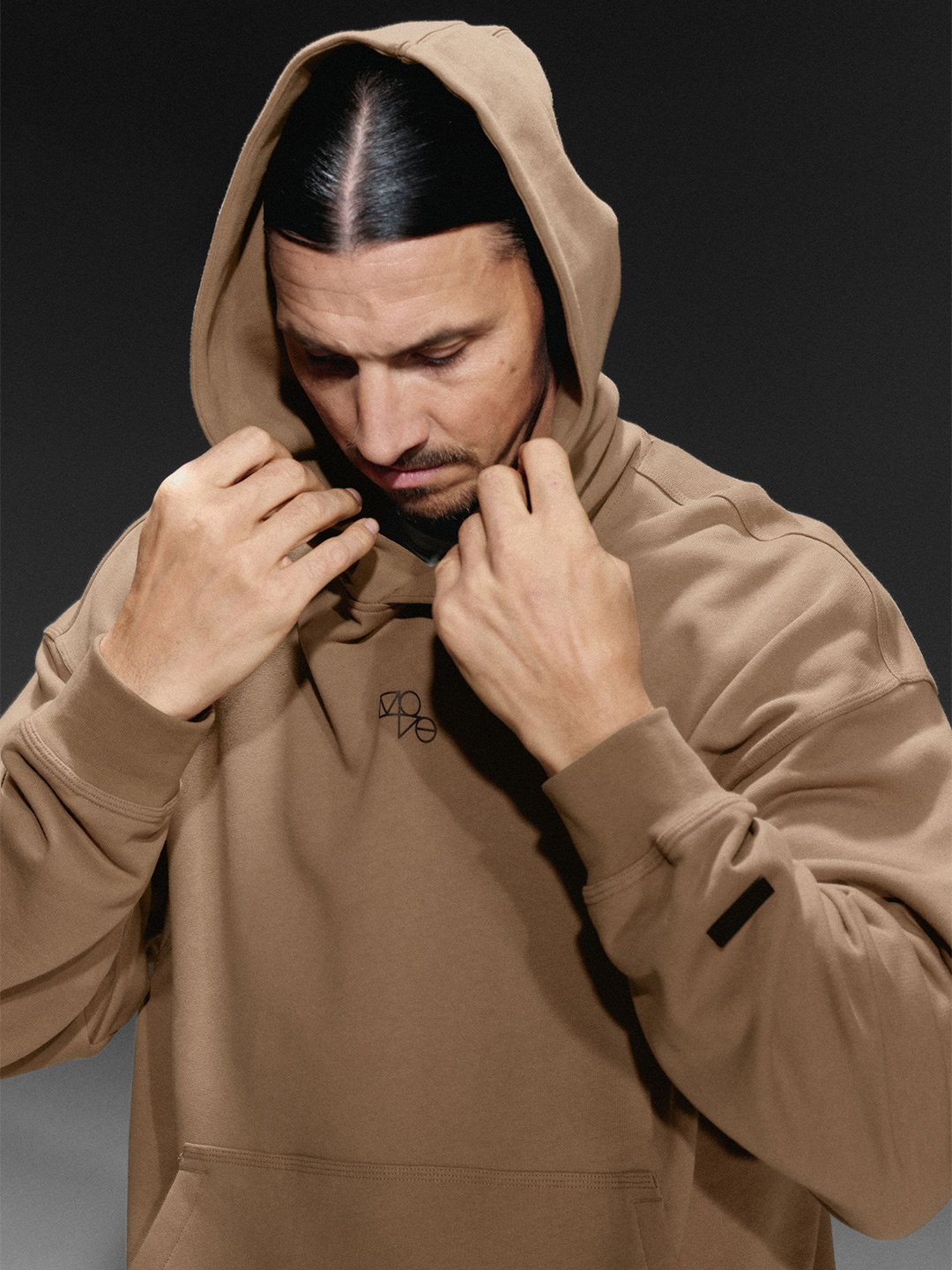 

H&M Pure Cotton DryMove Loose Fit Hoodie, Brown