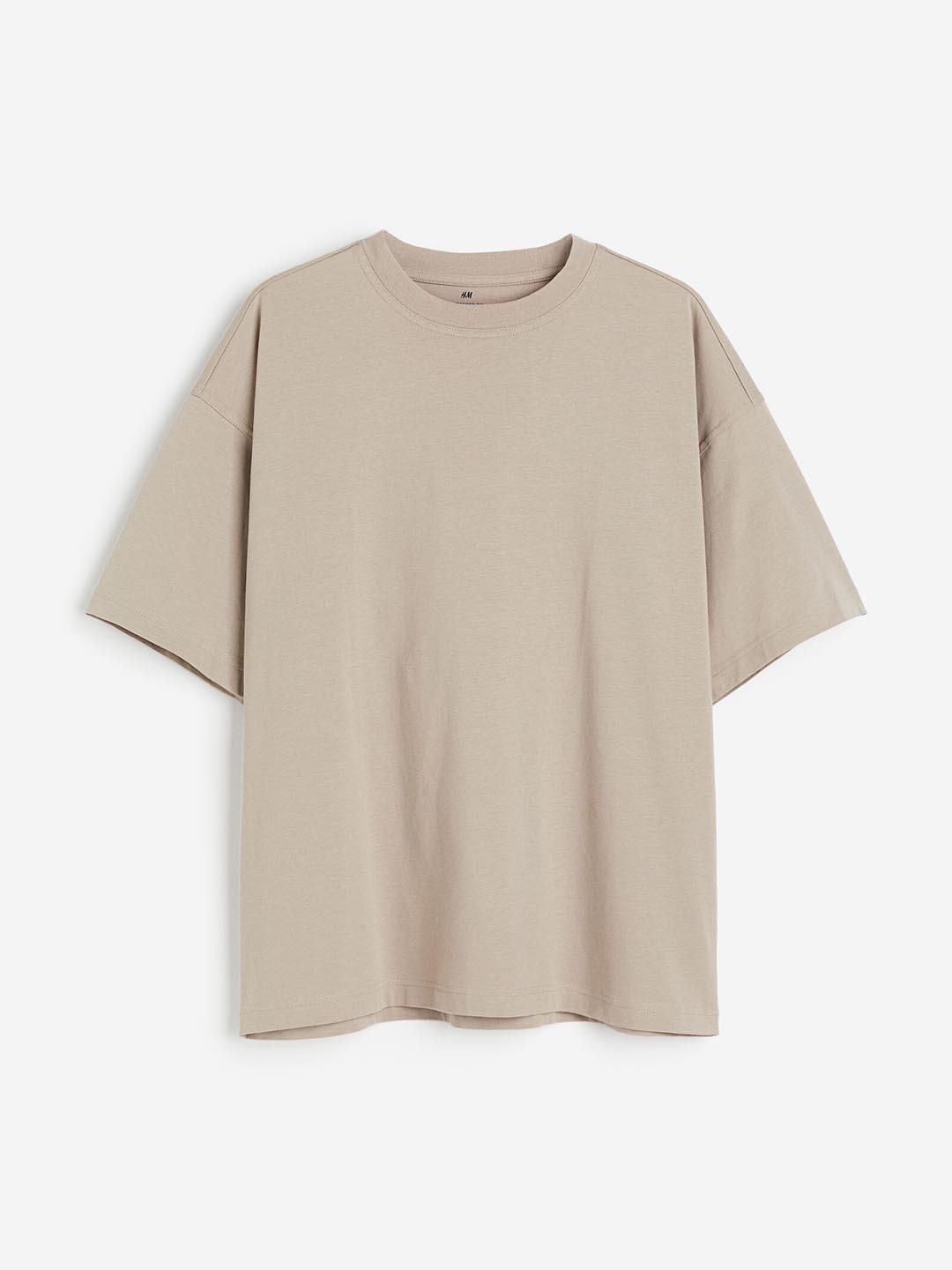 

H&M Men Oversized Fit Tshirts, Beige