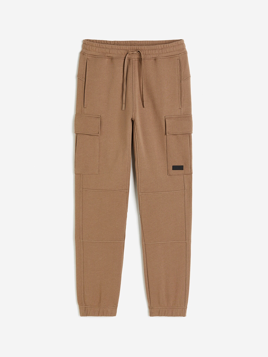 

H&M Men DryMove Cotton Cargo Joggers, Brown