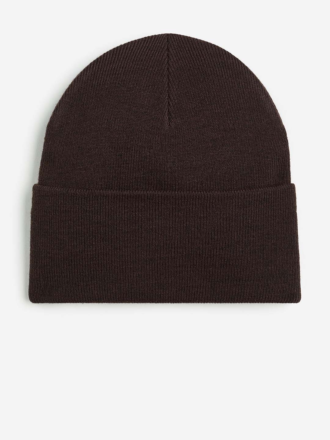 

H&M Men Knitted Hat, Brown