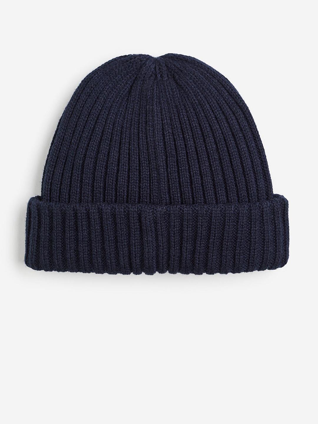 

H&M Men Rib-Knit Hat, Blue