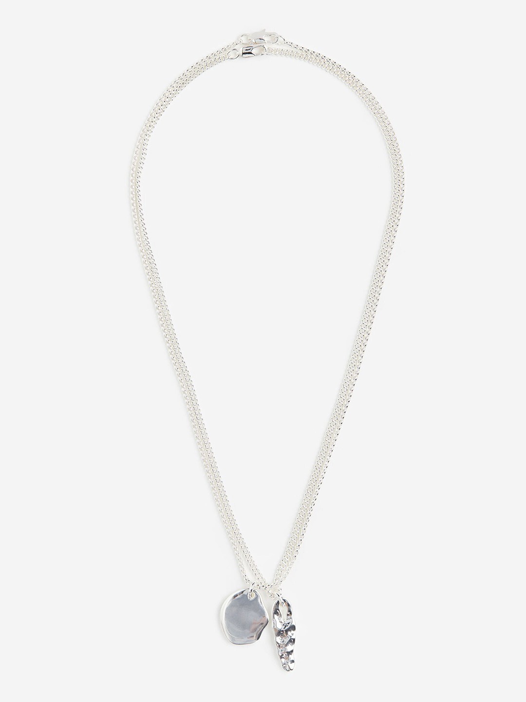 

H&M Men 2-pack Pendant Necklaces, Silver