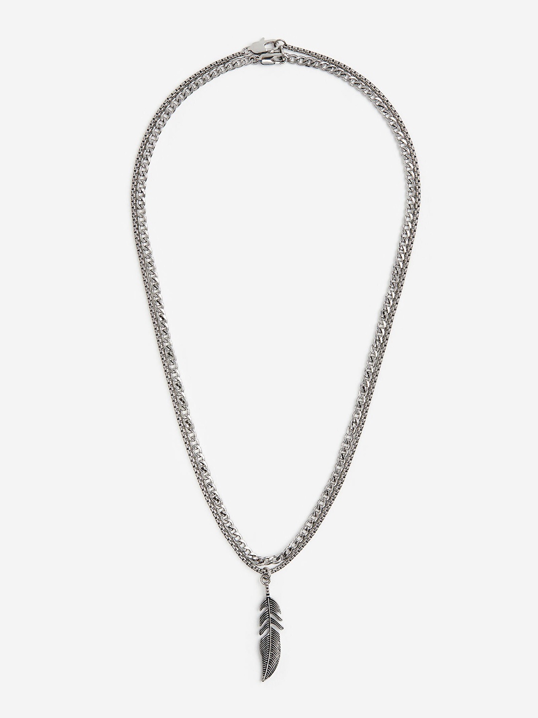 

H&M Men 2-pack Necklaces, Silver