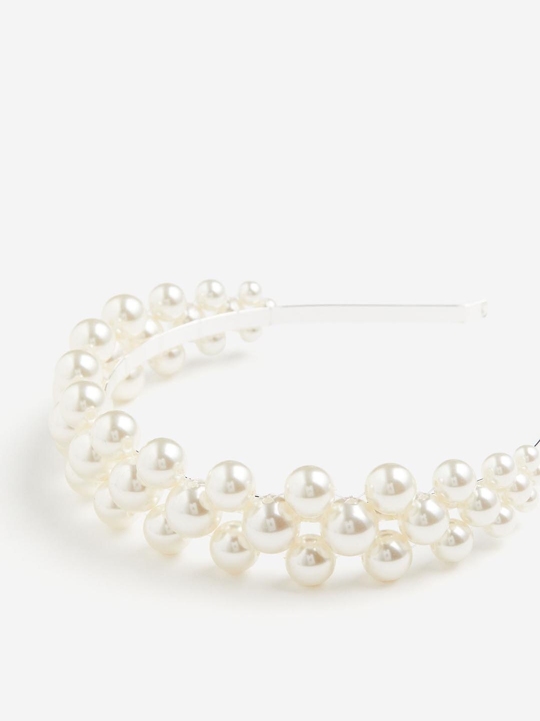 

H&M Beaded Alice Band, White
