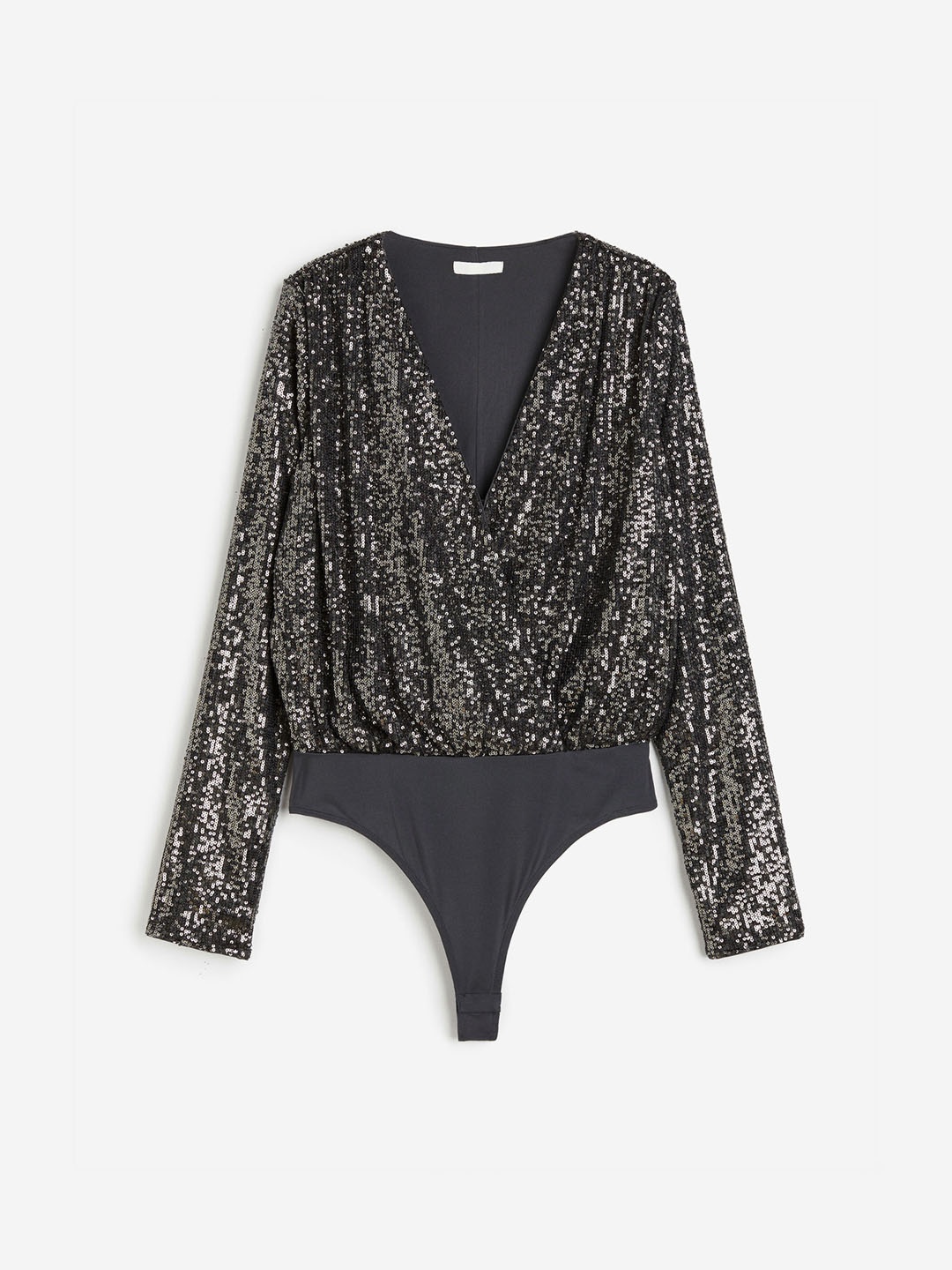 

H&M Women Sequined Body, Grey