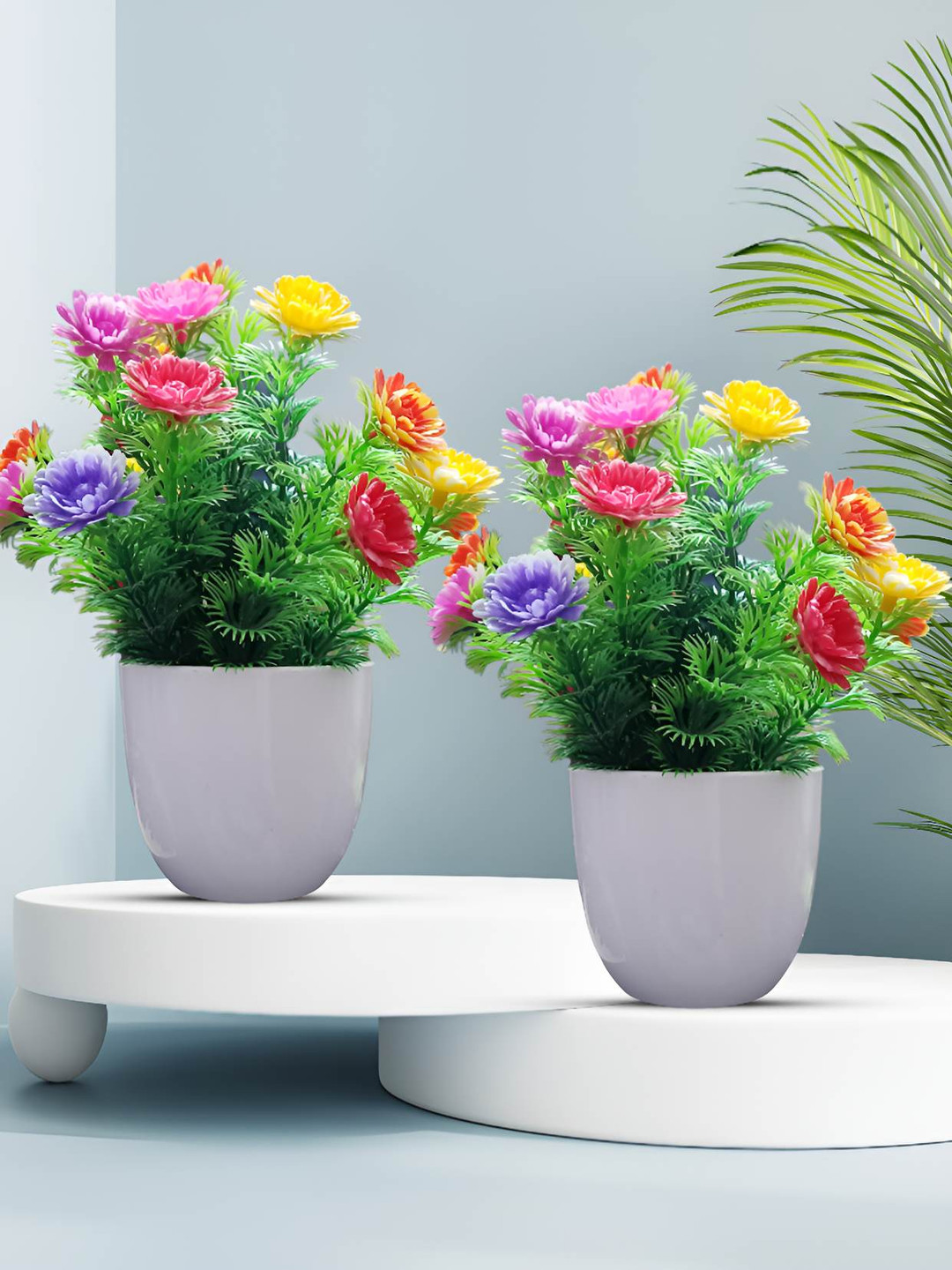 

NEKI Green & Pink 2 Pieces Artificial plant