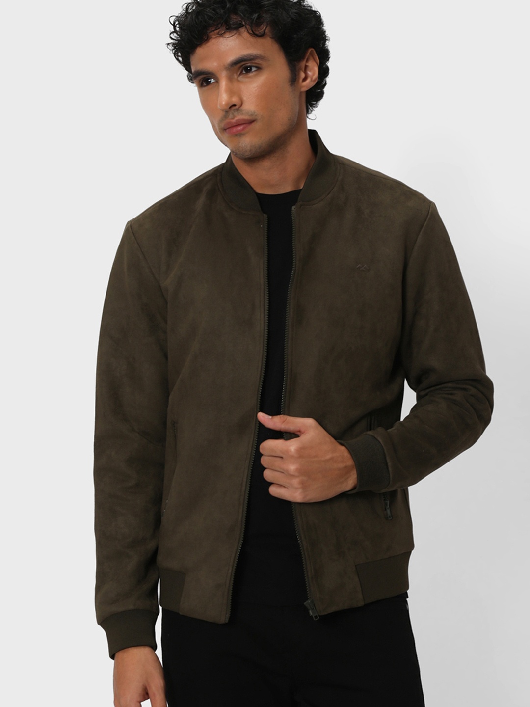 

Mufti Stand Collar Bomber Jacket, Olive