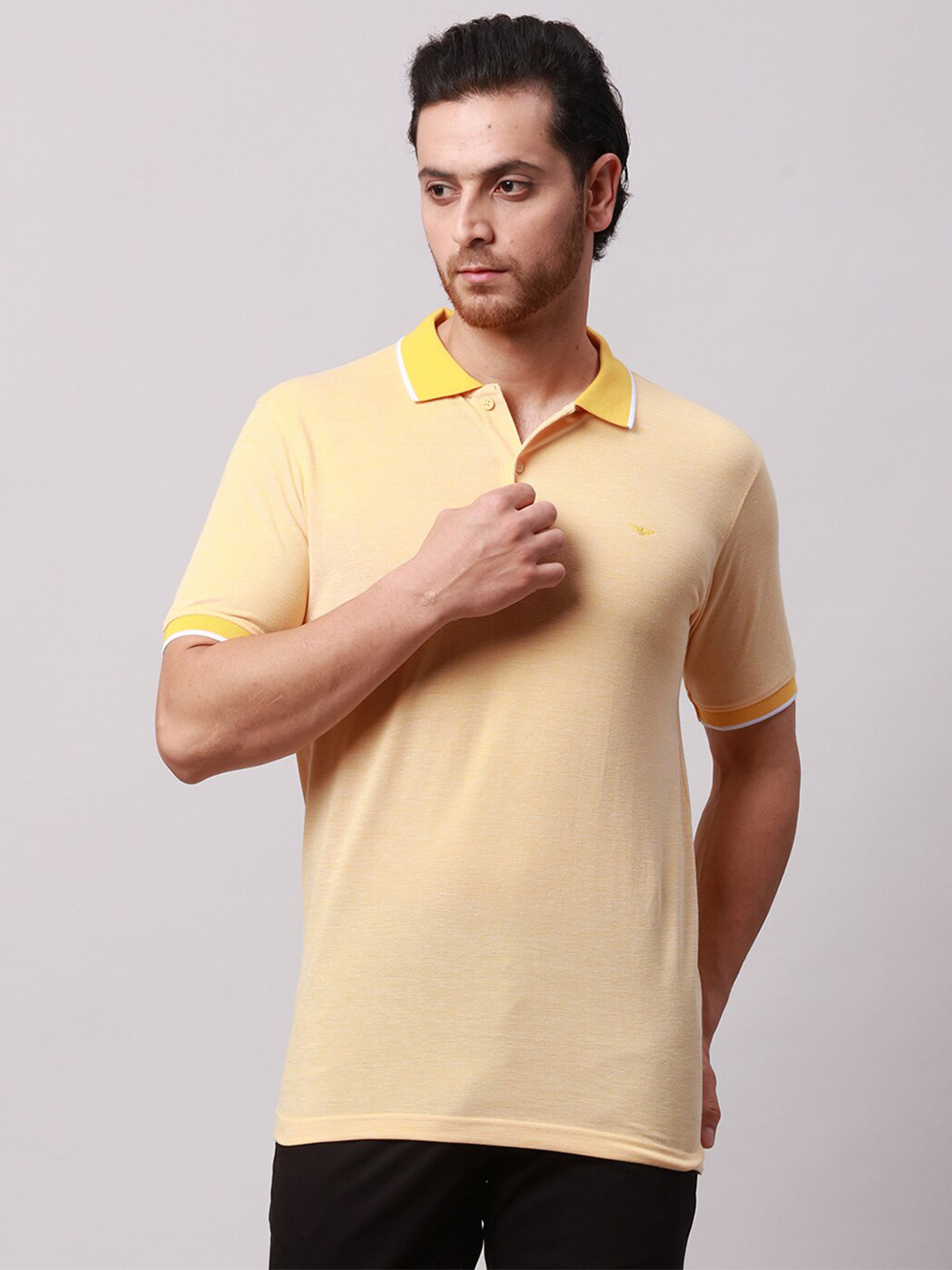 

Park Avenue Polo Collar Slim Fit T-shirt, Yellow