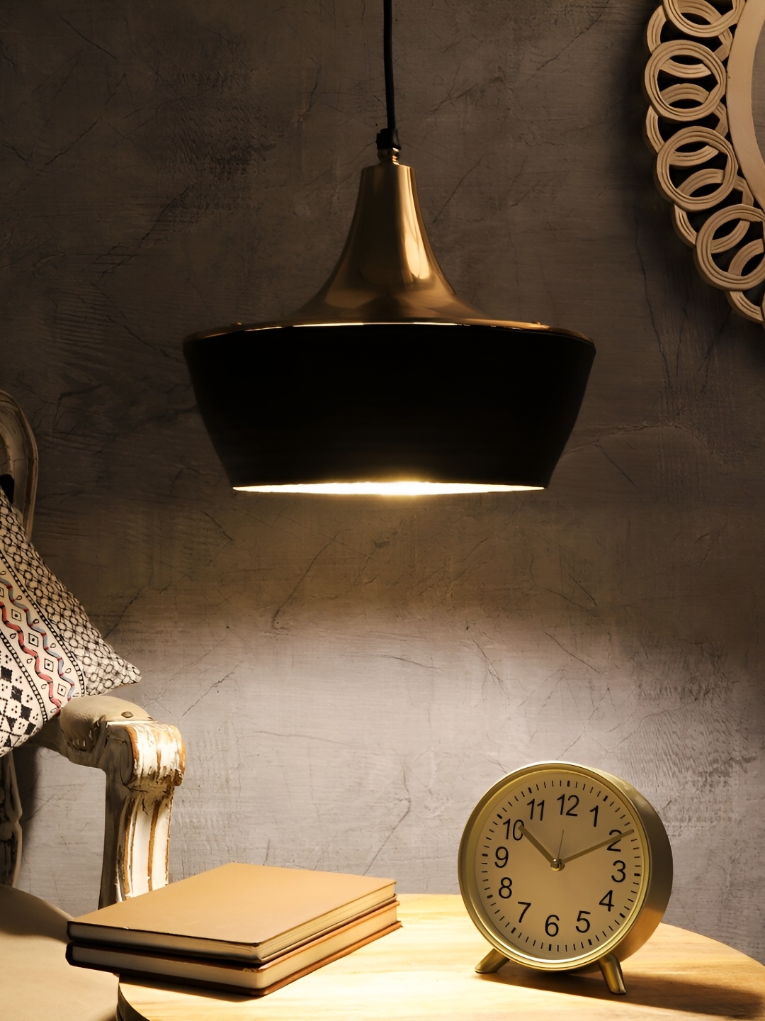 

Decor de Maison Black Aluminium Bell Ceiling Lamp