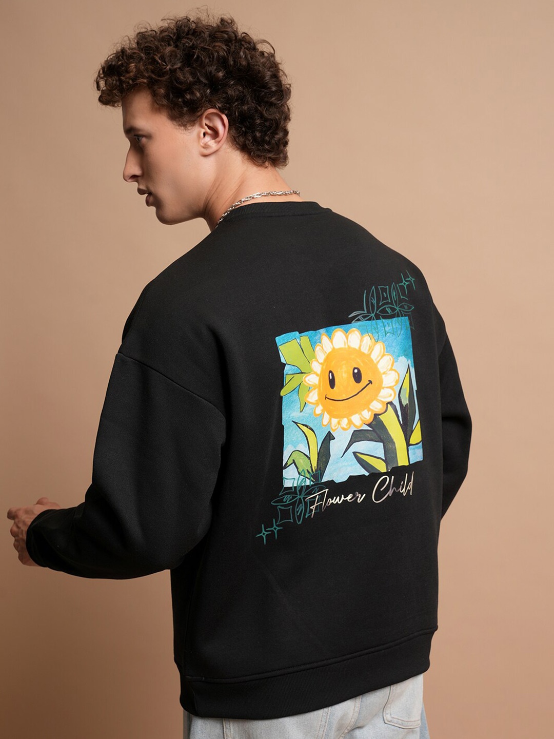 

HIGHLANDER Graphic Printed Pullover Sweatshirt, Black