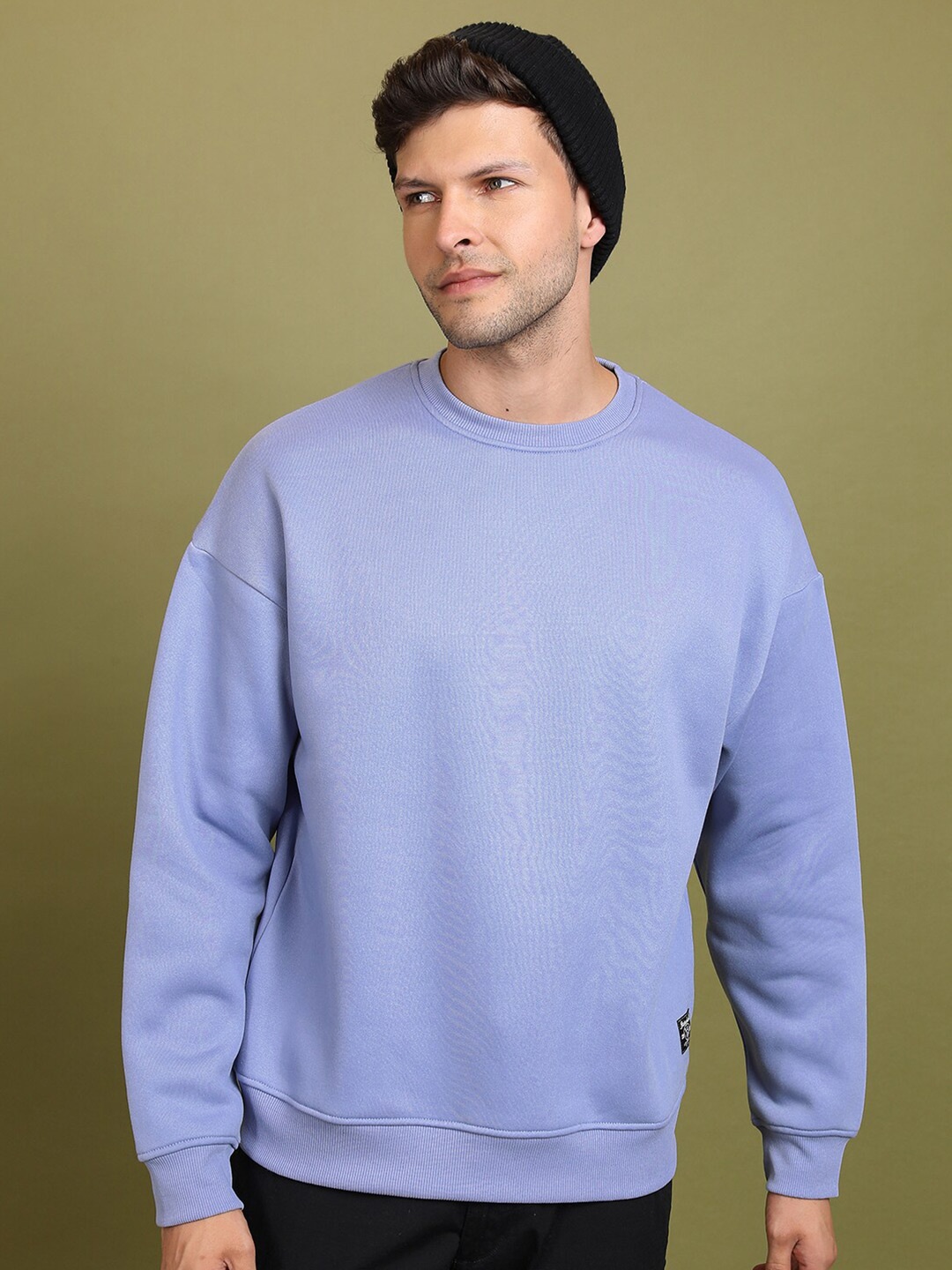 

HIGHLANDER Purple Round Neck Oversized Sweatshirt