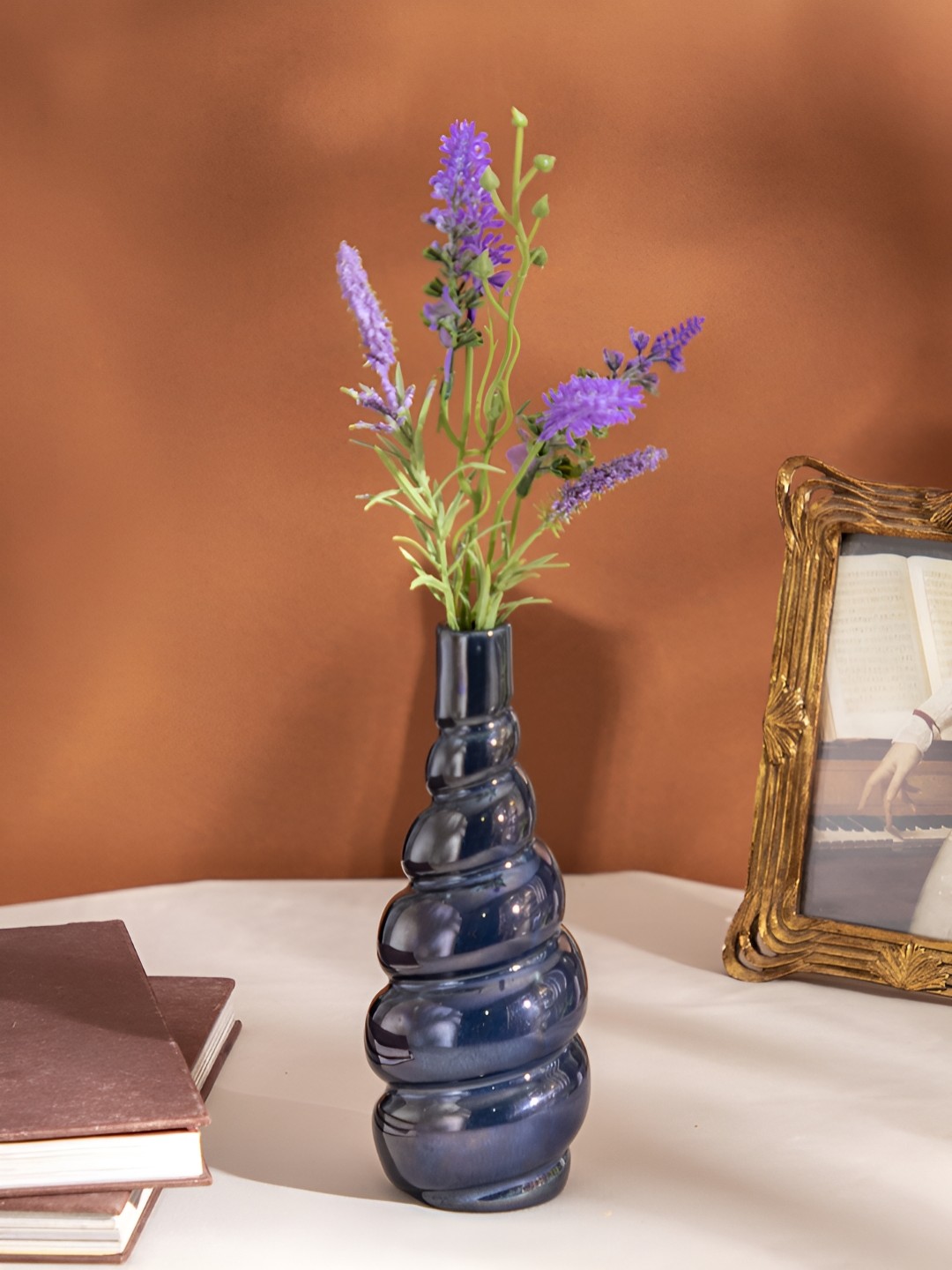 

The Decor Lane Blue Ceramic Flower Vase
