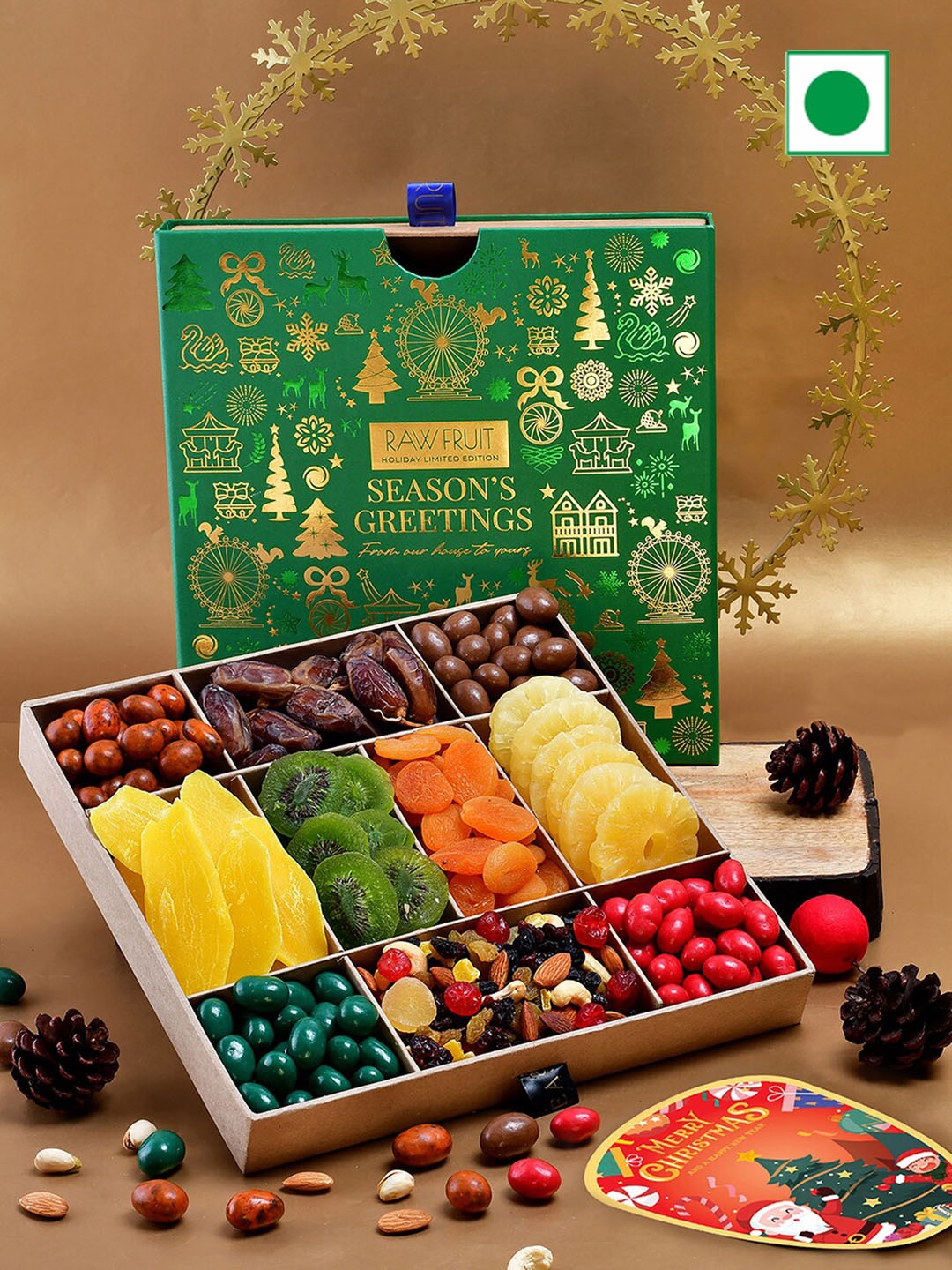 

RawFruit Festive Fusion Nuts, Green