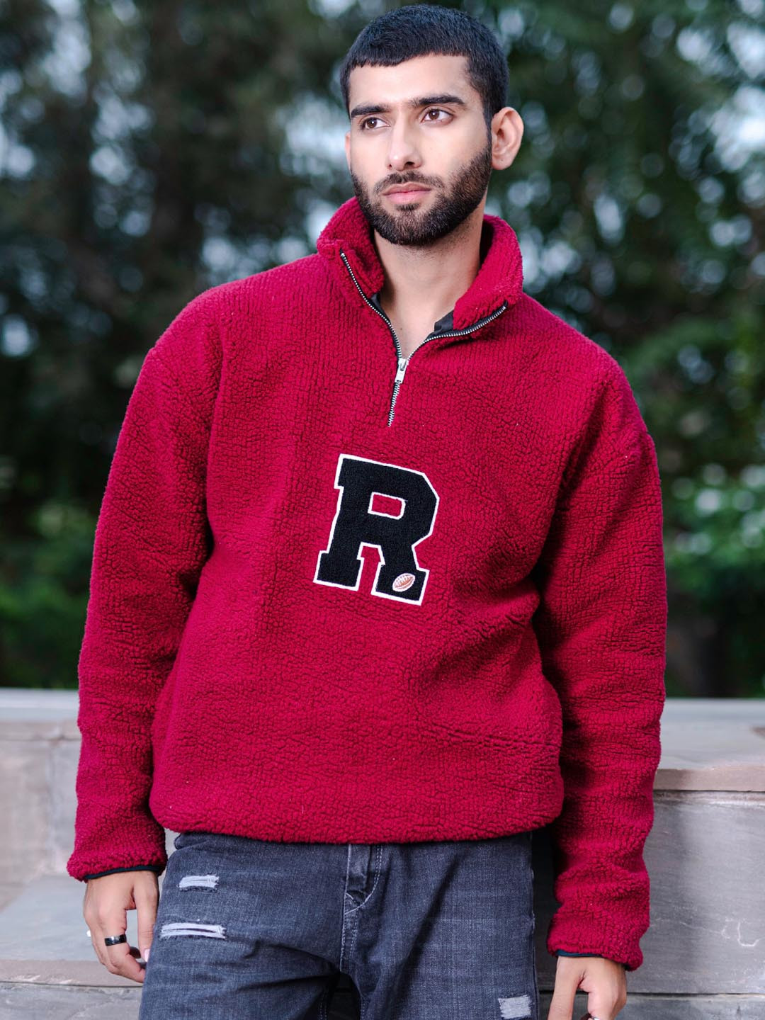 

Tistabene Mock Collar Lightweight Cotton Tailored Jacket, Red