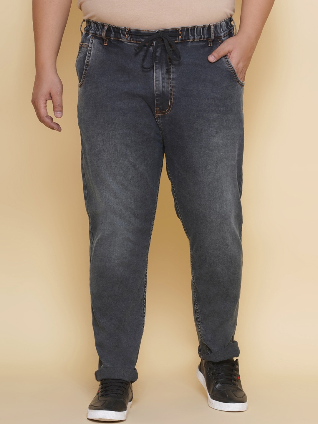 

John Pride Men Plus Size Strechable Jeans, Blue