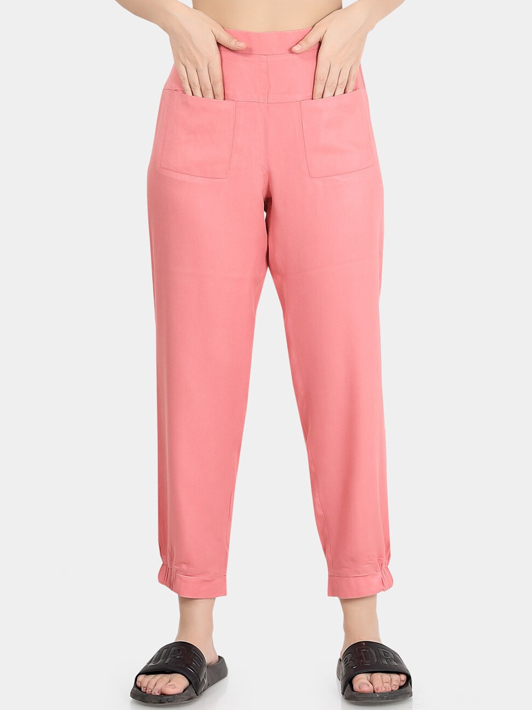 

Mystere Paris Women Straight Lounge Pants, Pink