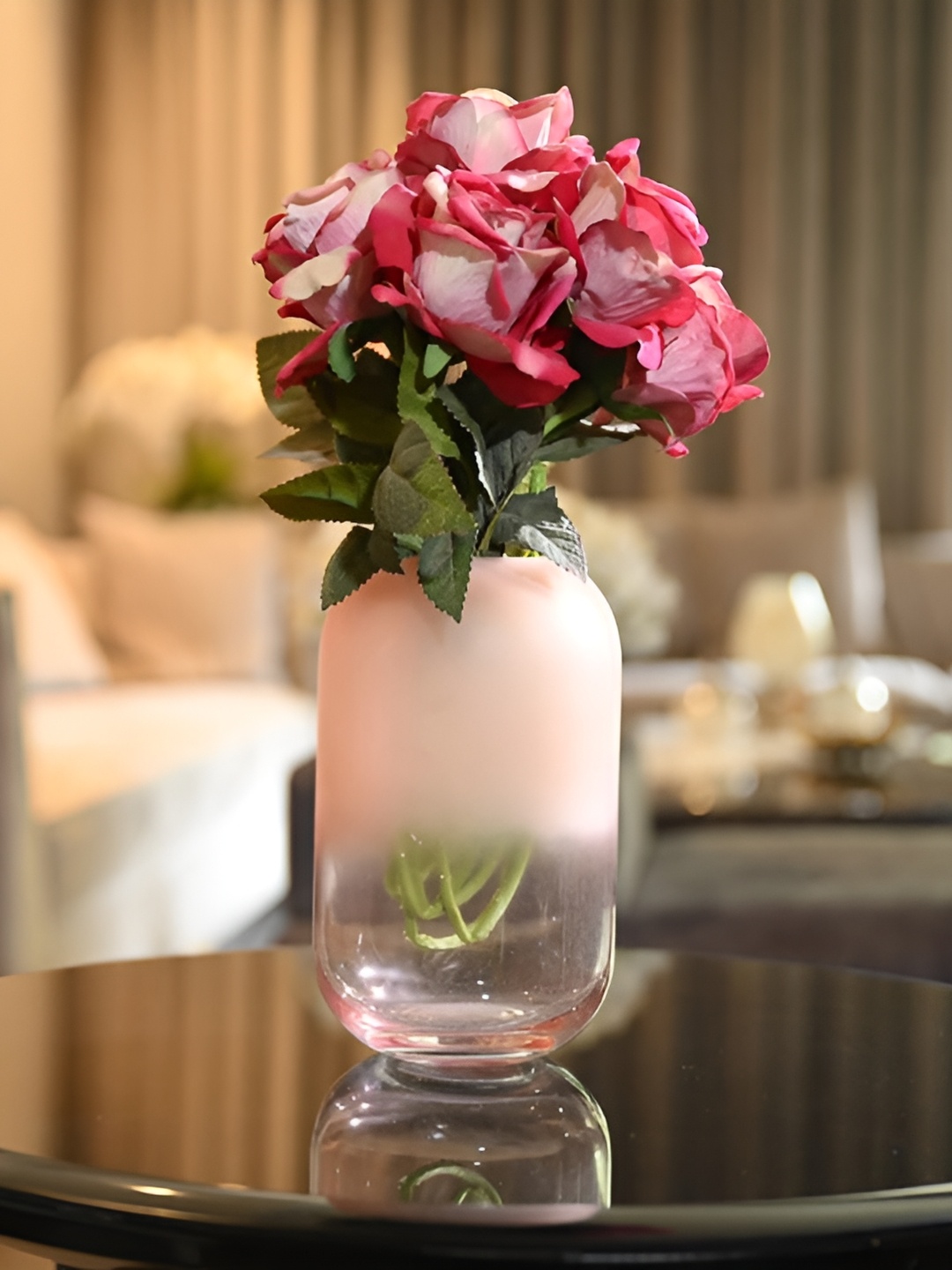 

Samara Home 2 Pieces Pink Cylindrical Glass Vase